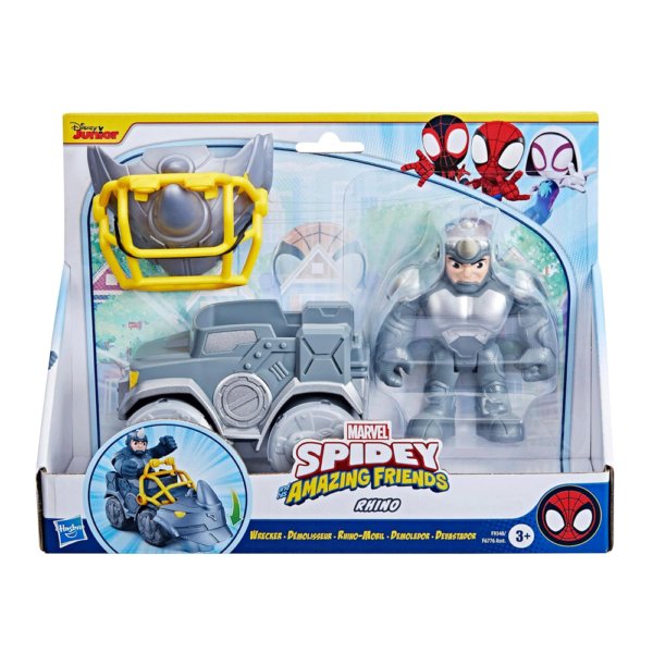 Spidey and his Amazing Friends – Rhino c/ Veículo Autobrinca Online