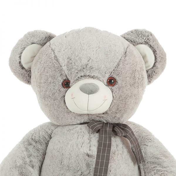 Urso Peluche Suave Cinza 115cm Autobrinca Online