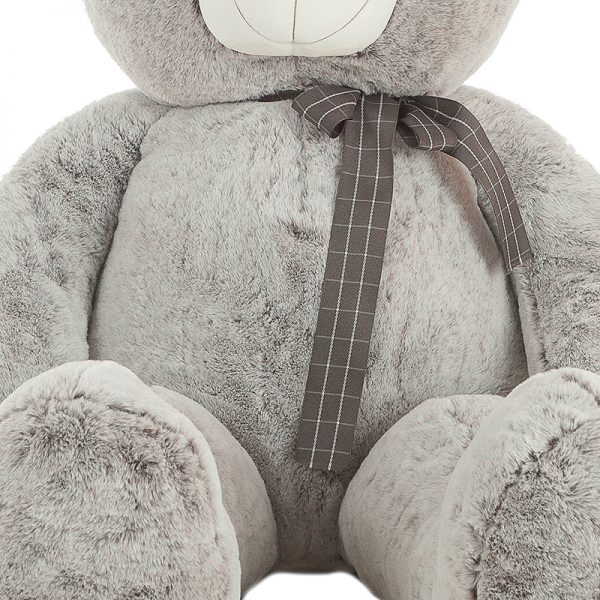 Urso Peluche Suave Cinza 115cm Autobrinca Online