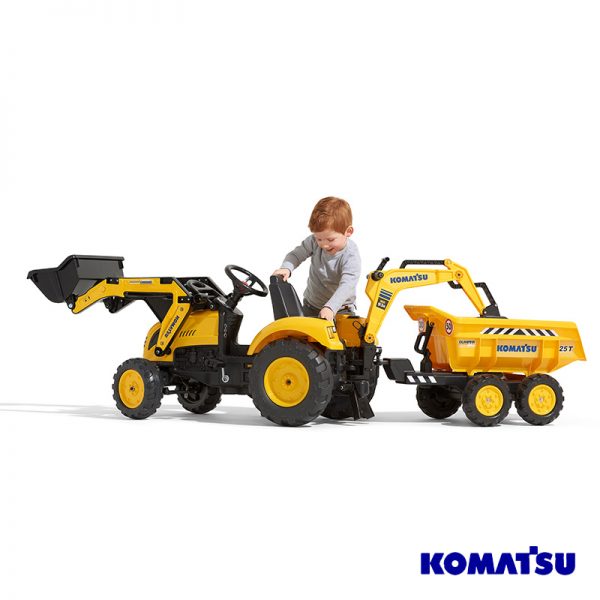 Trator Komatsu + Reboque + Pás Autobrinca Online