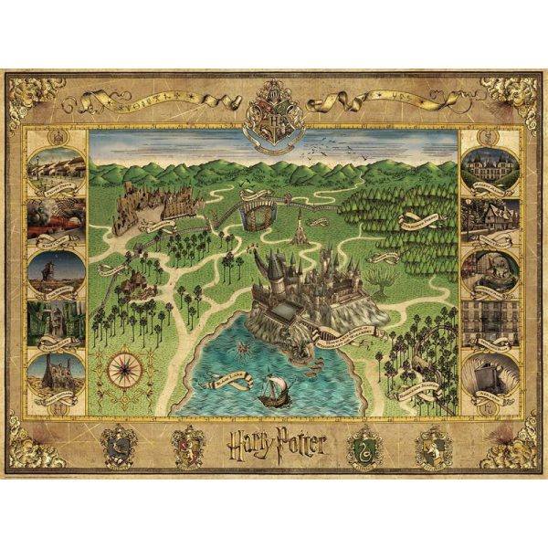 Puzzle Mapa de Hogwarts – 1500 Peças Autobrinca Online