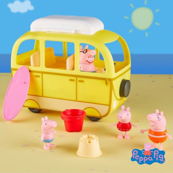 Peppa Pig e a sua Van Familiar na Praia Autobrinca Online