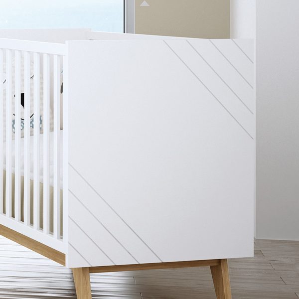 Cama Trama Série Nuova Branco Mate/Faia Autobrinca Online