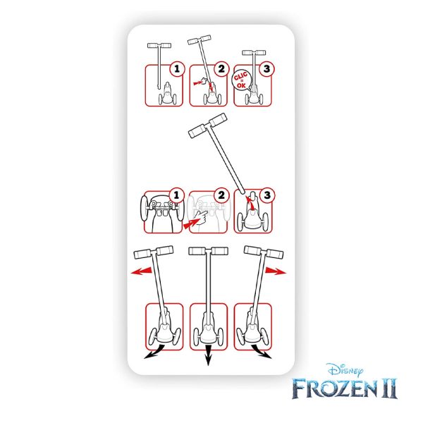 Trotinete Twist and Roll Stamp Frozen II Autobrinca Online