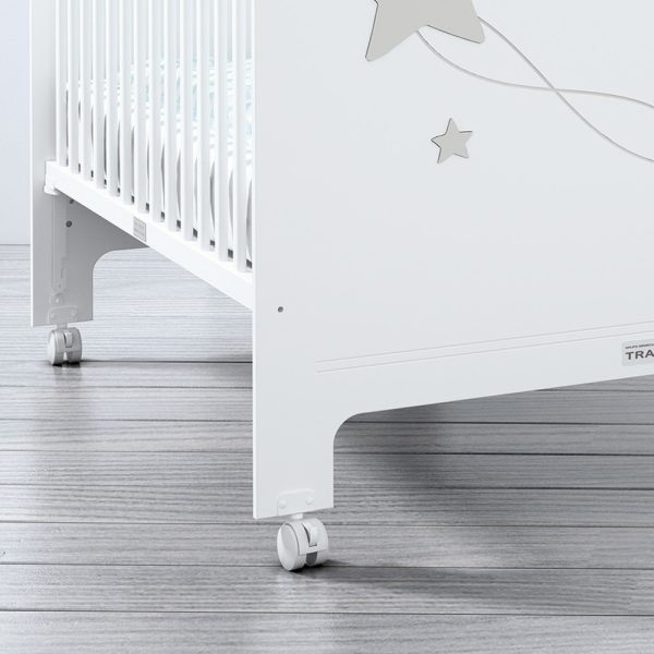 Cama Trama Série Galáxia Branco Mate/Prata Mate Autobrinca Online
