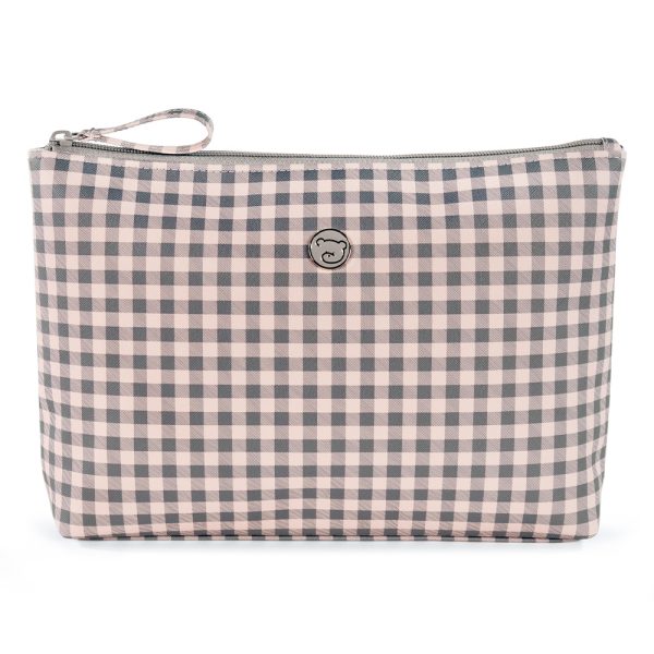 Necessaire Pasito a Pasito Together Rosa e Cinza Autobrinca Online