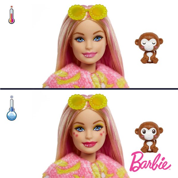 Barbie Cutie Reveal Série Amigos da Selva Macaco Autobrinca Online