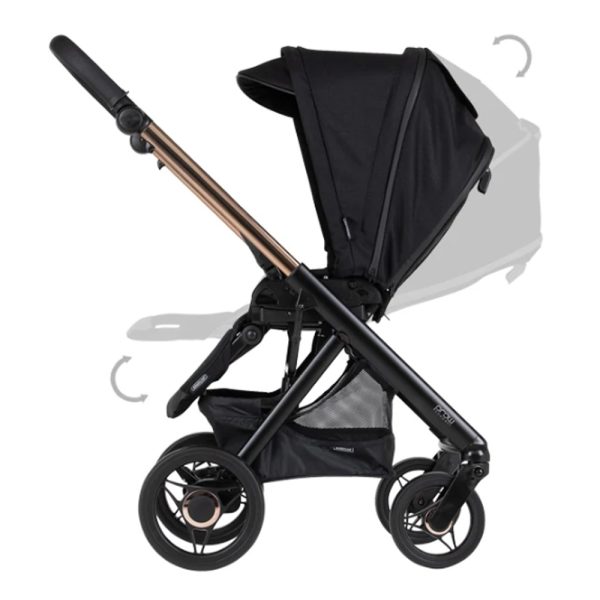 Trio Bébécar Pack Prow Compact XL-i KA414 Chassi Preto Mate Autobrinca Online