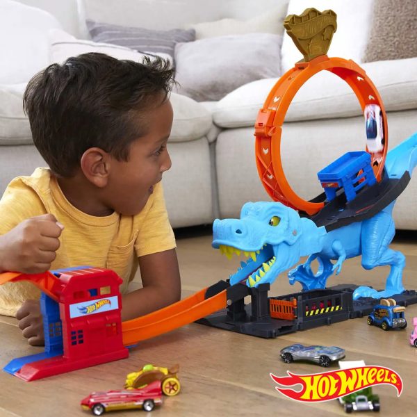 Hot Wheels City Pista A Mordida do T-Rex Autobrinca Online