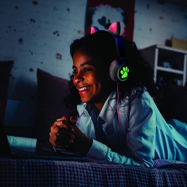 Auriculares c/ Orelhinhas Luminosos e c/ Bluetooth Autobrinca Online