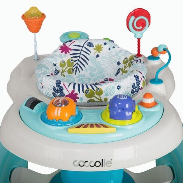 Centro Atividades e Andador Coccolle Arlo Azul Autobrinca Online