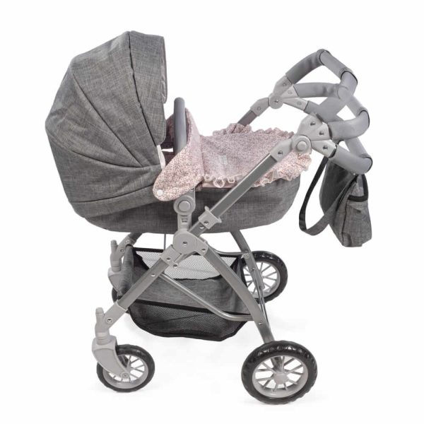 Carrinho de Bonecas Pasito Play Lili Pink Flowers Autobrinca Online