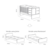 Cama Convertível Trama Combi Nest Branco Mate Autobrinca Online