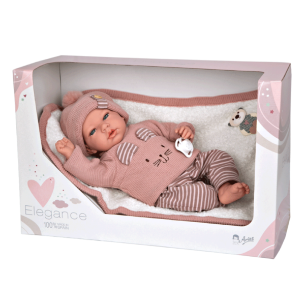 Boneca Elegance Arias Andie c/ Roupa Rosa 40cm Autobrinca Online