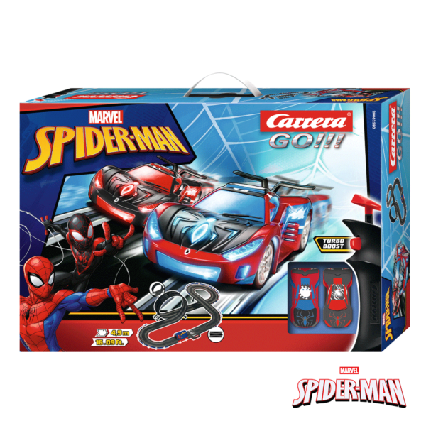 Pista Carrera GO!!! Spider-Man Racing 4,9m Autobrinca Online