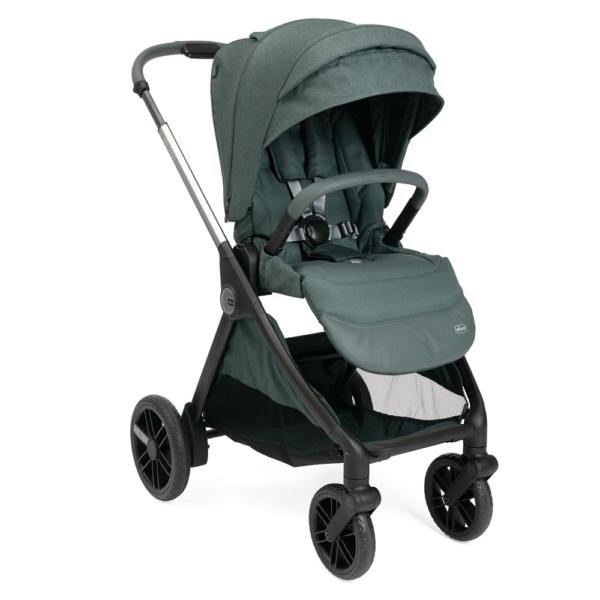 Duo Chicco Bellagio Fir Tree c/ First Seat Recline Black Satin c/ Base Isofix Full 360 Autobrinca Online