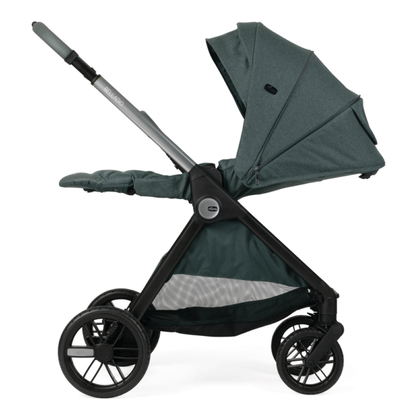 Duo Chicco Bellagio Fir Tree c/ First Seat Recline Black Satin c/ Base Isofix Full 360 Autobrinca Online