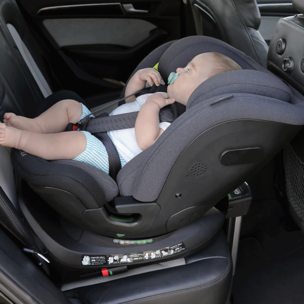 Cadeira Carbebé E-Rodeá+ 360º i-Size Preto e Cinza Autobrinca Online