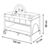 Cama de Viagem Asalvo Complet Duo Baby Girafa Rosa Autobrinca Online