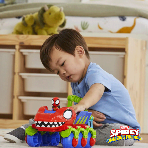 Spidey Dino-Webs Carrossauro Aranha c/ Figura Autobrinca Online
