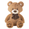Urso Peluche c/ Laçarote Castanho Caramelo 105cm Autobrinca Online