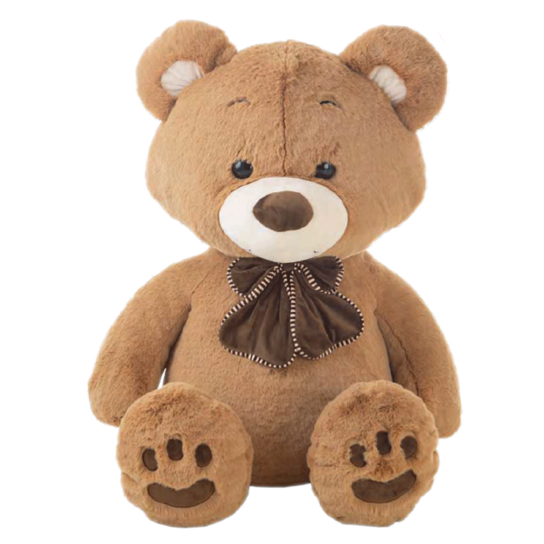 Urso Peluche c/ Laçarote Castanho Caramelo 105cm Autobrinca Online